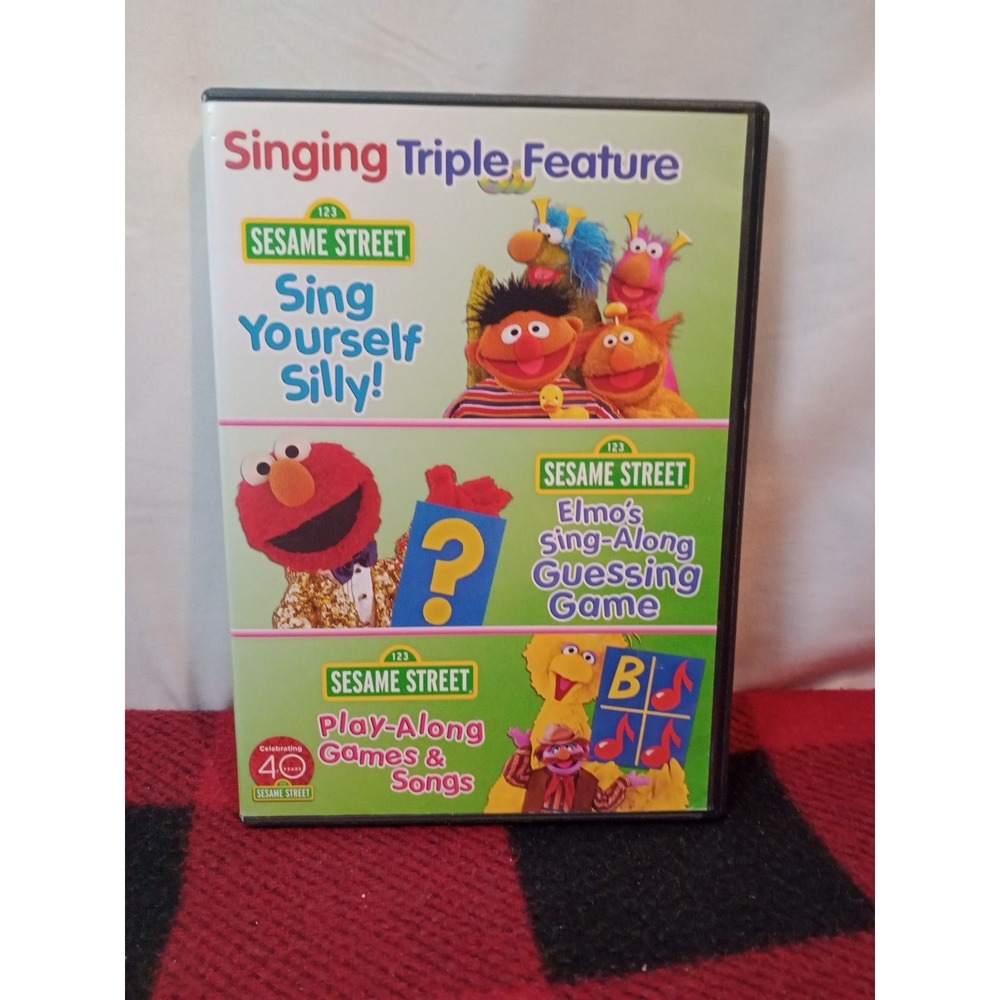 Sesame Street Singing Triple Feature DVD With Booklet